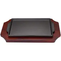 KUANGYE - Plato Fierro Fundido Rectangular 25x15 Cm