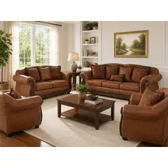 BLACK FACTORY - Juego de Living 3 2 1 1 Estambul Terracota.