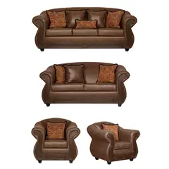 BLACK FACTORY - Juego de Living 3 2 1 1 Estambul Café.