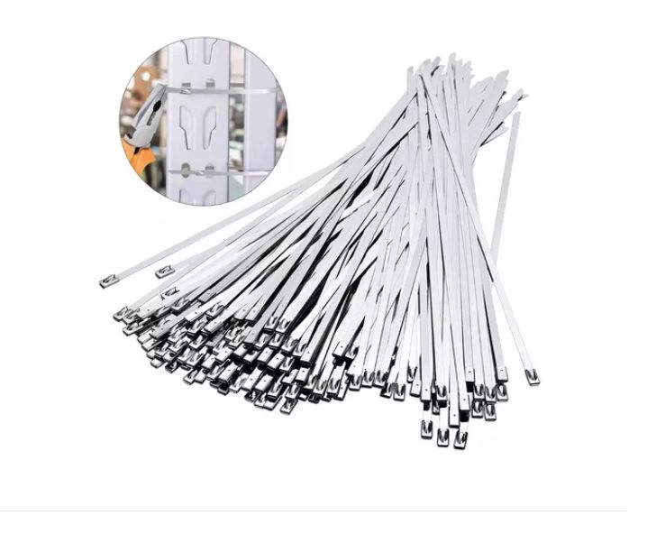 100 Abrazadera Metálica 4.6 × 300mm Amarra Acero Inoxidable