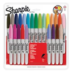 SHARPIE - Set de Lapices 24 Unidades Punta Fina Colores