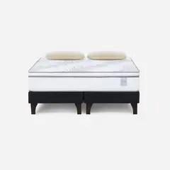 ROSEN - Cama Neo Plus 2 Plazas 150x200 cm + Almohadas Esencial