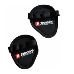 GENERICO - Guantes Agarres Gimnasio Para Pesas Brachial Grip Pads Black