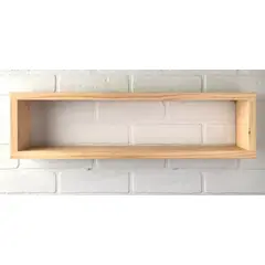 GENERICO - Estante Madera Pino Flotante Baño Decoración Pared
