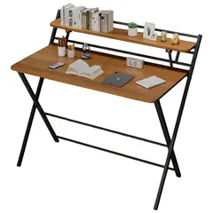 LUBABYCAS - Escritorio Plegable 100x50x93cm Con Repisa By