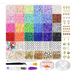 KUANGYE - Juego De Piedras Naturales 6000 Uds Kit Para Hacer Pulseras