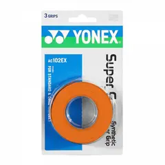 YONEX - OVERGRIP SUPER GRAP NARANJO X3