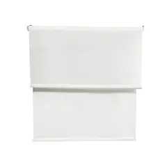 GUIZA - Cortina Roller Blackout 2 Paño 100x240 Doble Con Visillo Sin Cenefa