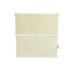 GUIZA - Cortina Roller Blackout 2 Paño 140x240 Doble Con Visillo Sin Cenefa