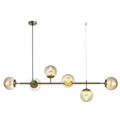 BOSCO - LAMPARA COLGANTE ORB AMBAR - Dorado