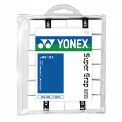 YONEX - OVERGRIP SUPER GRAP BLANCO X12