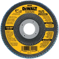DEWALT - Disco flap de zirconio 4-1/2” grano 60 DW8308-BR