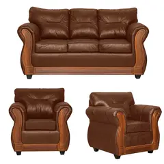 BLACK FACTORY - Juego de Living 3 1 1 Toronto Terracota