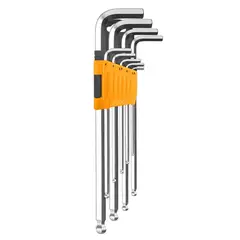 INGCO - Set Juego De Llaves Allen Hexagonal 9 Piezas Hhk12092