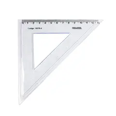 PROARTE - Escuadra Biselada 25 Cms45° Humo