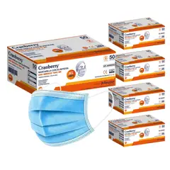 CRANBERRY - Mascarillas 3P Uso Médico Azul Pack 5 Cajas