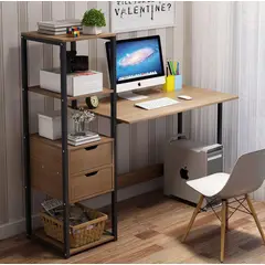 ACTUAL - Escritorio Multifuncional 2 Cajones Con Repisa Diseño Moderno