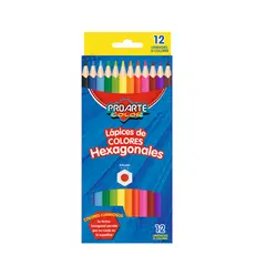 PROARTE - Lápices De Color Hexag12 Largos Cm