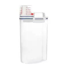 GENERICO - Contenedor Plástico Recipiente Alimentos Con Vaso Medidor