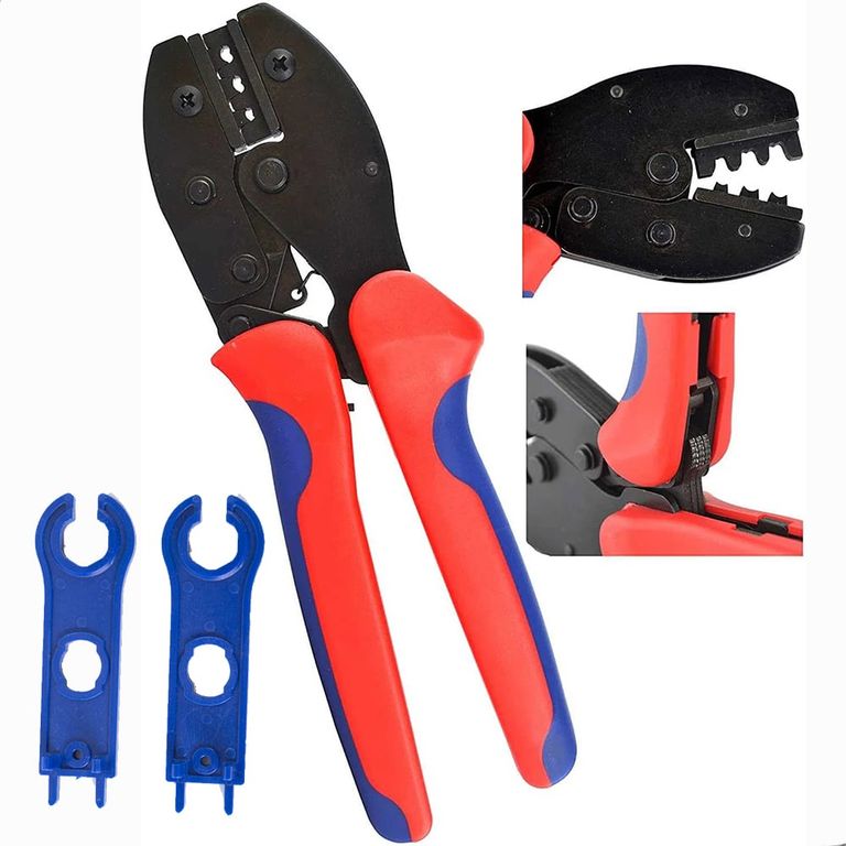 Alicate Crimpadora Mc4 Solar Con Conectores + 2 Llaves
