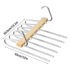 ATURE - Percha Colgador De Almacenamiento Para Pantalones 6 Tubos