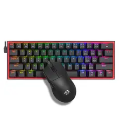 REDRAGON - Kit Teclado Mouse Gamer S143 Fizz M617 King M724