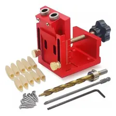 GENERICO - Guía de brocas kit de perforación con localizador de orificios