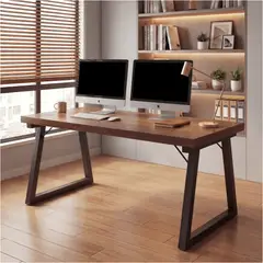 HOMER DESIGN - Escritorio Pata Metal Oficina 140x60x75cm Gruesa 30mm