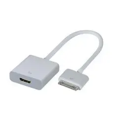 GENERICO - Cable Compatible Con Hdtv A iPad Y iPhone 4s 25cm