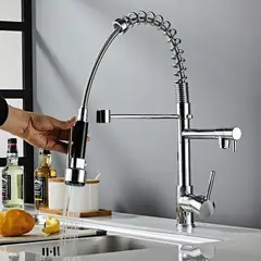 CASTLEN - Llave Monomando Lavaplatos Extraíble Flexible Para Fregadero