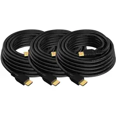 GENERICO - Pack 3 Cables Hdmi 8k 5 Metros Ultra Hd V2.1 Alta Velocidad