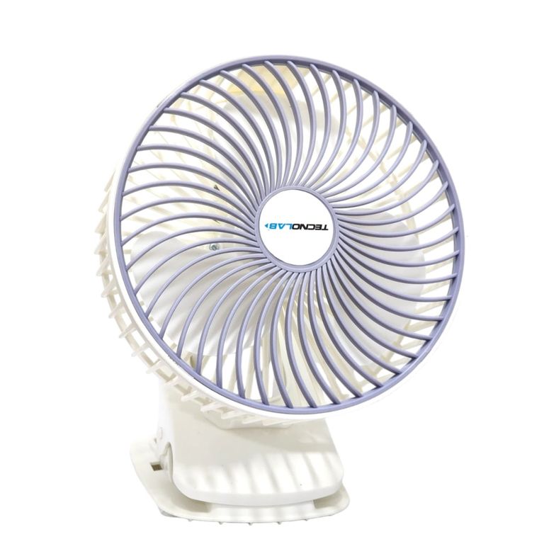 Ventilador Clip Portátil Recargable TL674 blanco