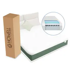 HOWELL - Colchon Memory Foam Espuma Viscoelastica 20cm 2 Plaz