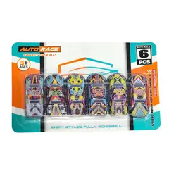 OEM - Set 6 autitos Multicolor Auto Race 55254
