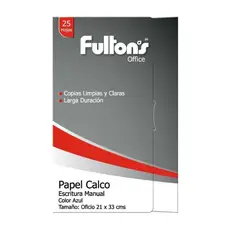 FULTONS - Papel Calco Of Azul 25Hjs