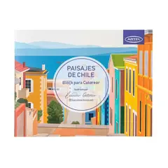 ARTEL - Block para colorear Paisajes de Chile hojas gruesas