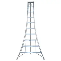 QRUBBER - Escalera Cosechera de Aluminio 3mts - 10 peldaños
