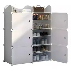 MUNDO MAGIA - Zapatera Económico Modernas Organizador Caja Armable Estante