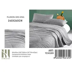 ANGELES DEL HOGAR - PLUMON KING III MUSAS GRIS