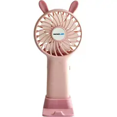 TECNOLAB - Mini Ventilador Portátil Recargable Rosa TL672P