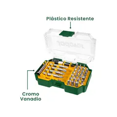 JADEVER - Juego de Puntas Destornillador 36 Piezas