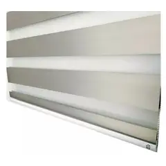 TODODESCUENTO - Cortina Roller Zebra Blackout 160x240cm - Gris