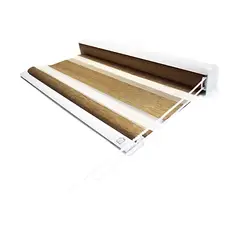 TODODESCUENTO - Cortina Roller Zebra Blackout 200x240cm - Café