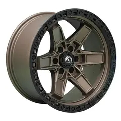 GENERICO - Set 4 Llantas 17x9 6X139 Et-12 KICKER6 MBRNZ-LMB