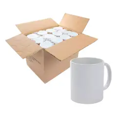 FOLD - Tazón Taza Sublimación Caja 36 Unidades Cerámicas 350cc Blanco