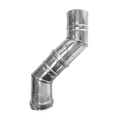 BOSCA - Juego de codo Acero Inoxidable Diametro 80 mm 45°