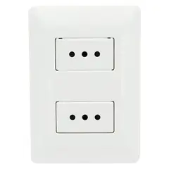 PHILCO - Enchufe Para Muro Doble 250v 10a Blanco 78556