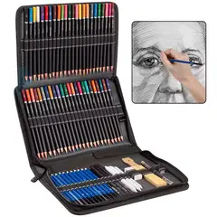 GENERICO - Lapices Dibujo Colores 95 Piezas con bolso Profesional
