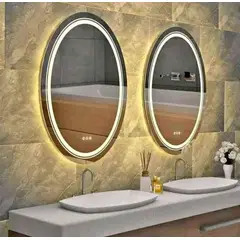 GENERICO - ESPEJO TOUCH REDONDO CON LUZ LED 60CM