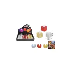 GENERICO - Luz Led Velas Corazón Glitter 4x4 Cm